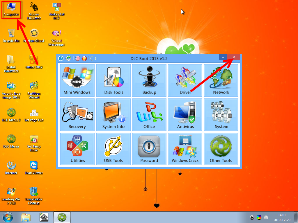 2 Man hinh mini windows 7